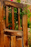 Entrance to Sanctuario de Chimayo Near Santa Fe, New Mexico