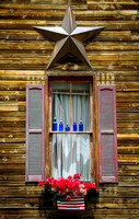 Patriotic Window - Silverton, Colorado