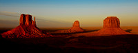 Monument Valley Mittens at Sunset