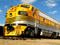 Colorado Train Museum Yellow Disel - Golden, Colorado